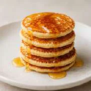 Stack of pancakes with syrup