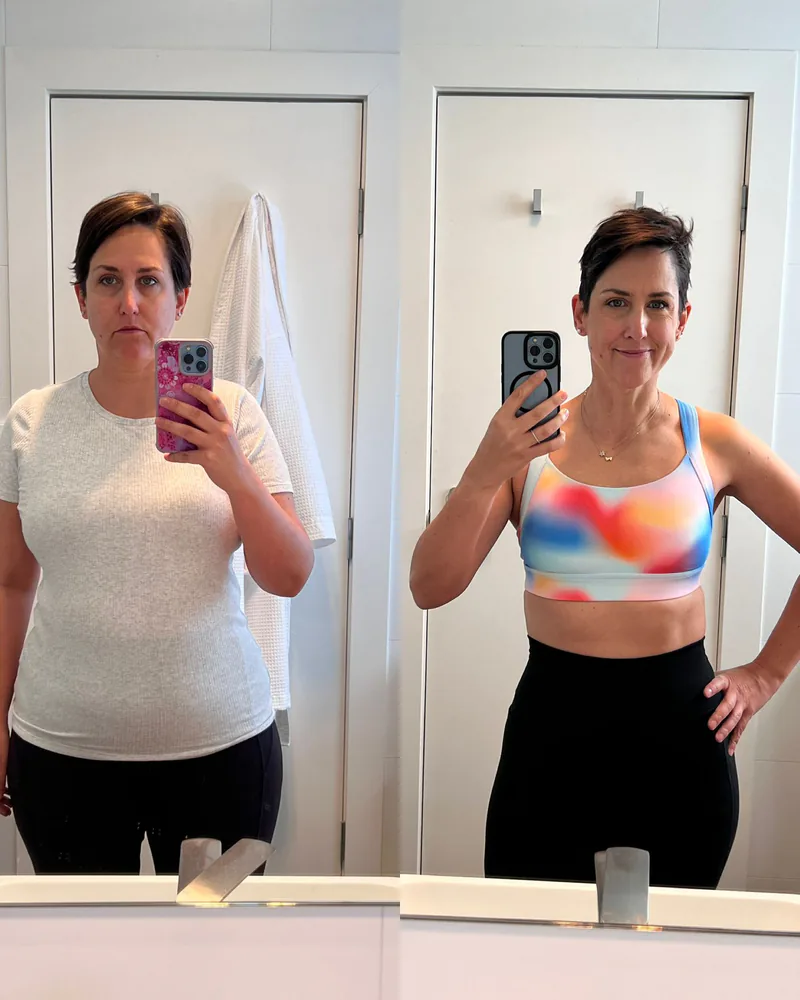 Client transformation 6, before and after
