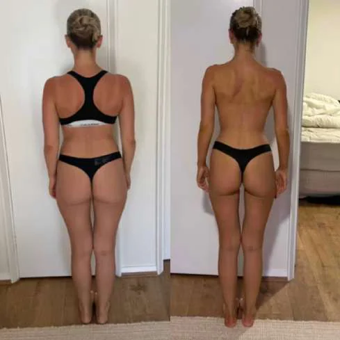 Client transformation 15, before and after