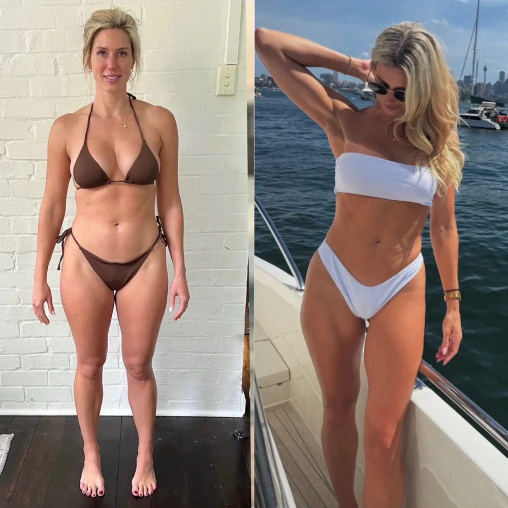 Client transformation 1, before and after
